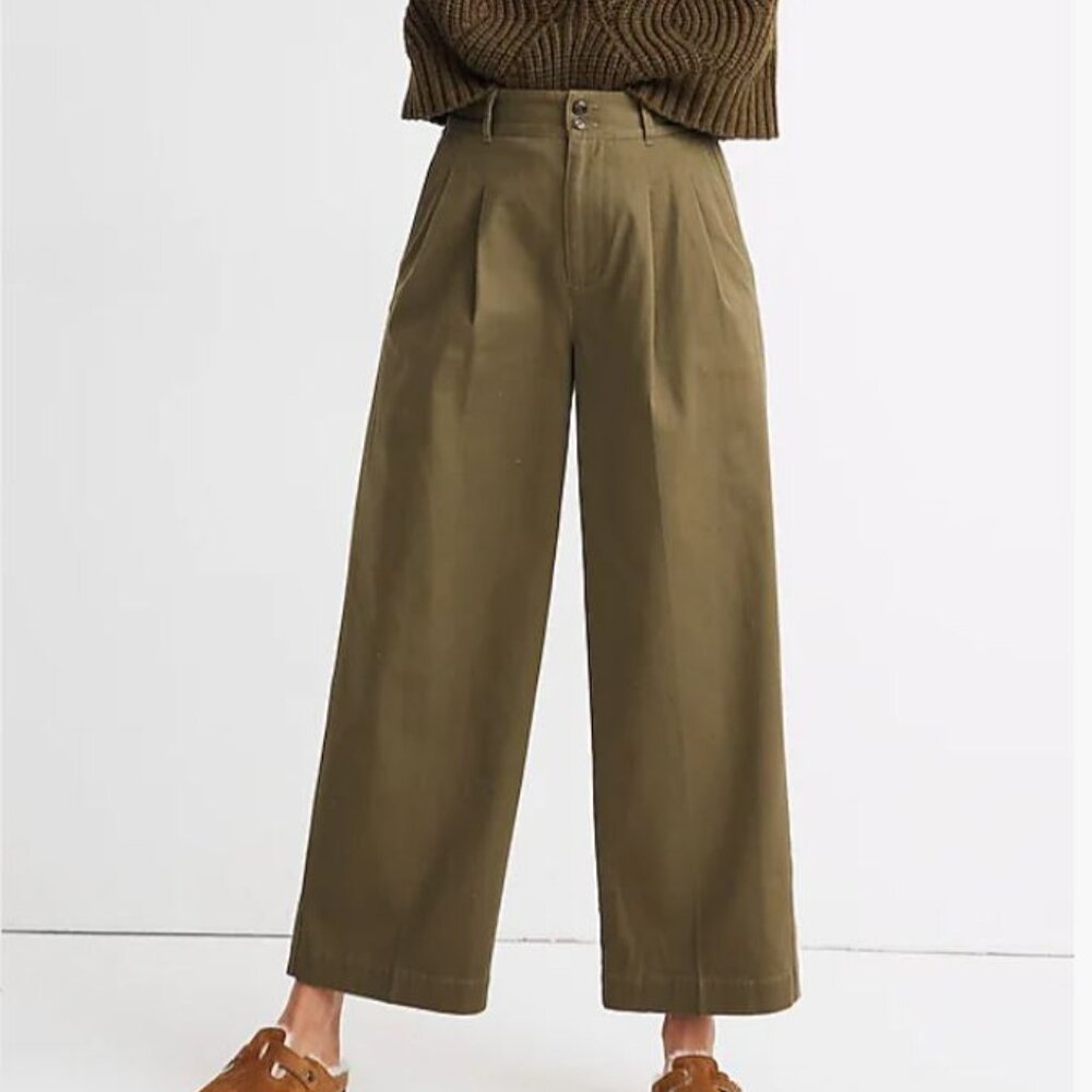 Madewell Pleated Wide-Leg Pants